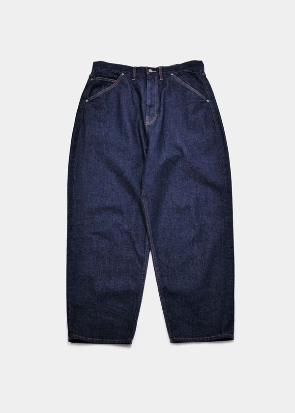 APPLEBUM アップルバム “Selena” Wide Tapered Denim Pants (One Wash) メンズ パンツ デニムパンツ ワイドシルエット atfpts