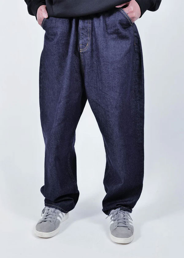APPLEBUM アップルバム “Selena” Wide Tapered Denim Pants (One Wash) メンズ パンツ デニムパンツ ワイドシルエット atfpts