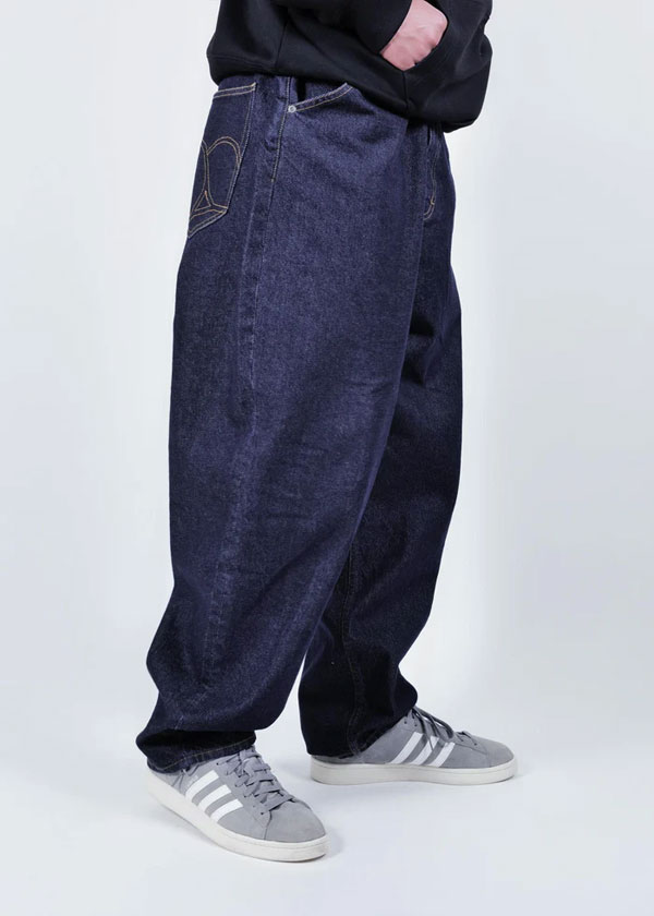 APPLEBUM アップルバム “Selena” Wide Tapered Denim Pants (One Wash) メンズ パンツ デニムパンツ ワイドシルエット atfpts