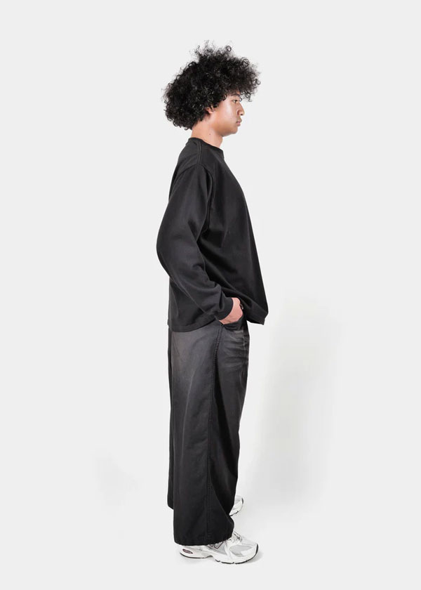 APPLEBUM アップルバム Logo L/S T-shirt -BLACK- 12oz メンズ Tシャツ 長袖 ロンT ヘビーオンス 送料無料 ストリート atftps