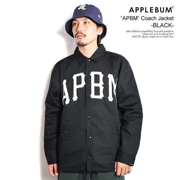 APPLEBUM アップルバム “APBM” Coach Jacket -BLACK- メンズ ジャケット コーチジャケット ストリート atfjkt