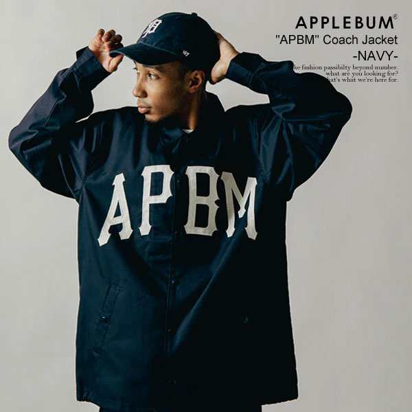 APPLEBUM アップルバム “APBM” Coach Jacket -NAVY- メンズ ジャケット コーチジャケット ストリート atfjkt