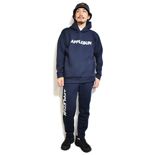 30％OFF SALE セール APPLEBUM アップルバム Sports Logo Double Knit Pants -NAVY- メンズ パンツ ニットパンツ atfpts