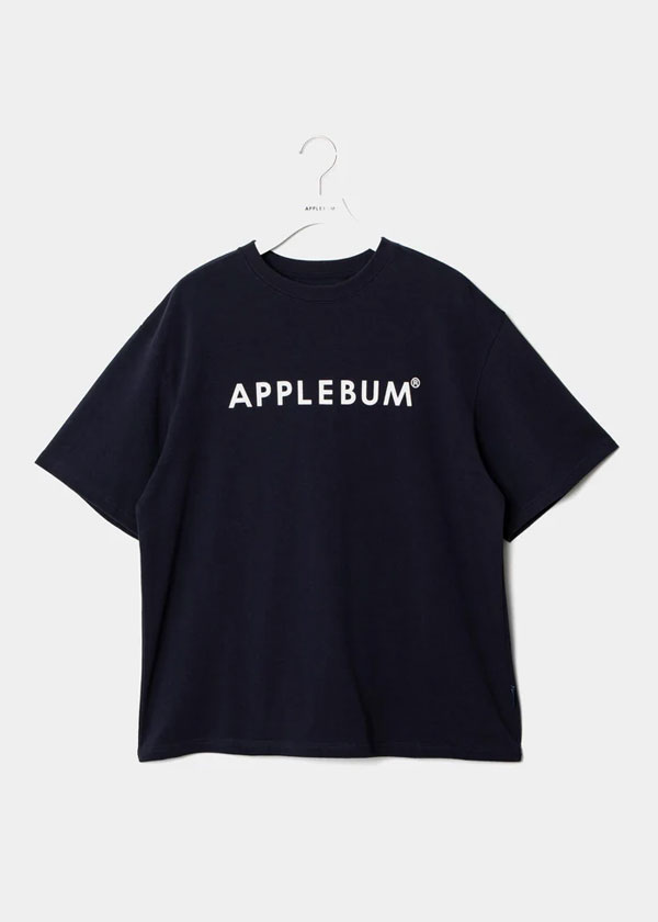 APPLEBUM アップルバム “APPLEBUM” T-shirt 12oz -NAVY- メンズ Tシャツ 半袖 ヘビーオンス 送料無料 ストリート atftps