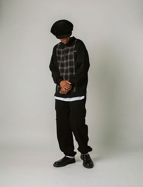 30％OFF SALE セール APPLEBUM アップルバム Knit Polo Shirt -BLACK- メンズ シャツ ポロシャツ ニットシャツ ニットポロ atftps