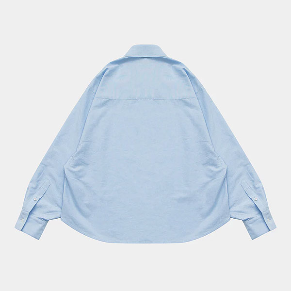 30％OFF SALE セール APPLEBUM アップルバム Oxford Oversize Shirt -L.BLUE- シャツ 長袖シャツ オックスフォードシャツ atftps