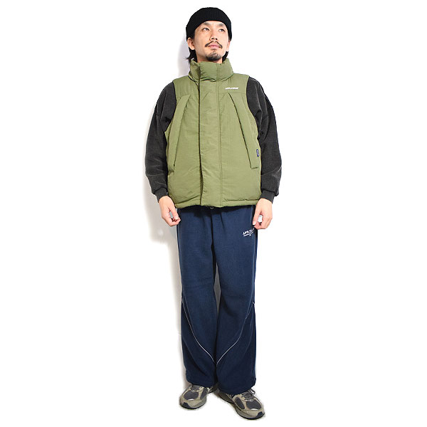 APPLEBUM アップルバム Innercotton Vest -KHAKI- メンズ ベスト 中綿ベスト スタンドカラー atfjkt