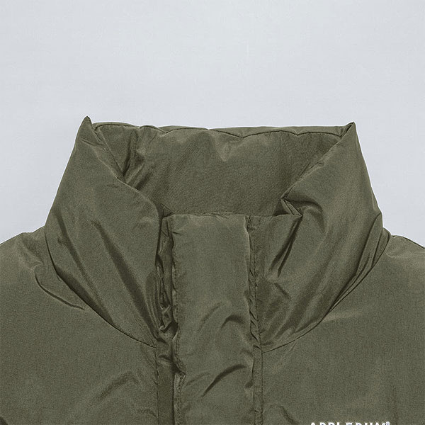 APPLEBUM アップルバム Innercotton Vest -KHAKI- メンズ ベスト 中綿ベスト スタンドカラー atfjkt