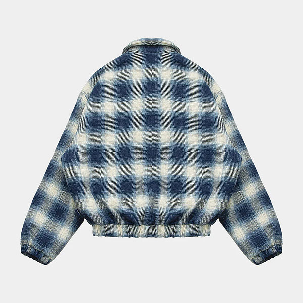 30％OFF SALE セール APPLEBUM アップルバム Ombre Check Jacket -NAVY/WHITE- メンズ ジャケット 中綿ジャケット atfjkt