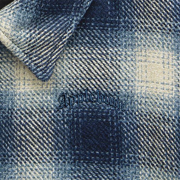 30％OFF SALE セール APPLEBUM アップルバム Ombre Check Jacket -NAVY/WHITE- メンズ ジャケット 中綿ジャケット atfjkt