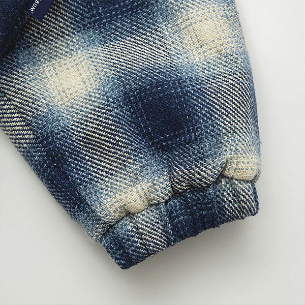 30％OFF SALE セール APPLEBUM アップルバム Ombre Check Jacket -NAVY/WHITE- メンズ ジャケット 中綿ジャケット atfjkt