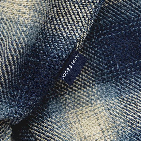 30％OFF SALE セール APPLEBUM アップルバム Ombre Check Jacket -NAVY/WHITE- メンズ ジャケット 中綿ジャケット atfjkt