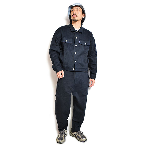 30％OFF SALE セール APPLEBUM アップルバム Loose Color Stretch Jacket -NAVY- ジャケット アウター ワイドシルエット atfjkt
