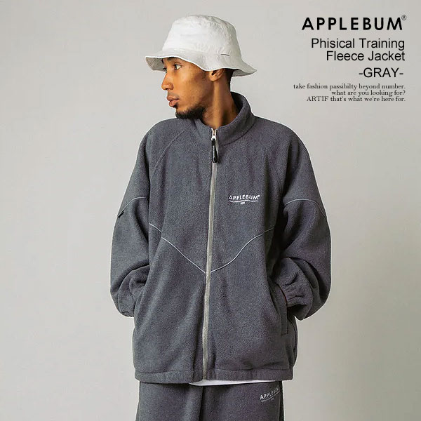 30％OFF SALE セール APPLEBUM アップルバム Phisical Training Fleece Jacket -GRAY- メンズ ジャケット フリースジャケット atfjkt