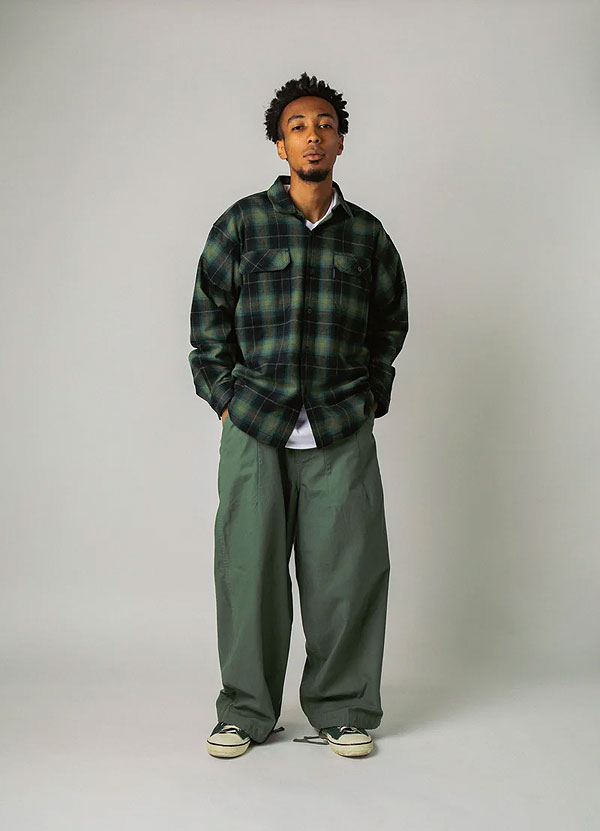 30％OFF SALE セール APPLEBUM アップルバム Wide Military Pants -OLIVE- パンツ ミリタリーパンツ ワイドシルエット atfpts