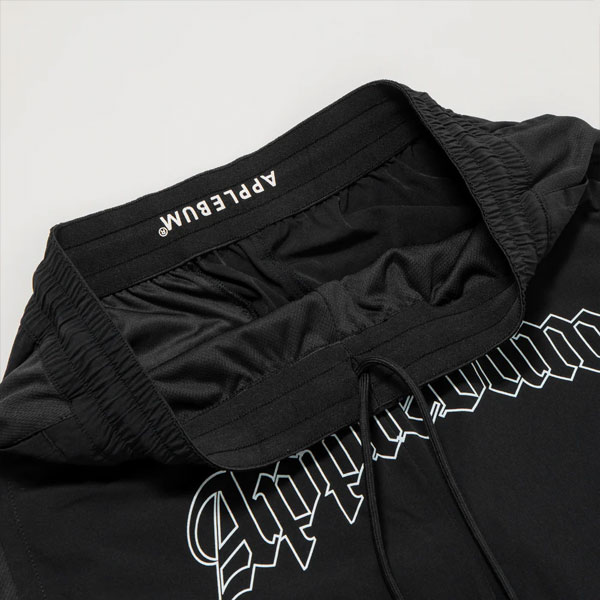 APPLEBUM アップルバム Arch Logo Basketball Shorts -BLACK- メンズ パンツ ショートパンツ ショーツ バスパン 送料無料 atfpts