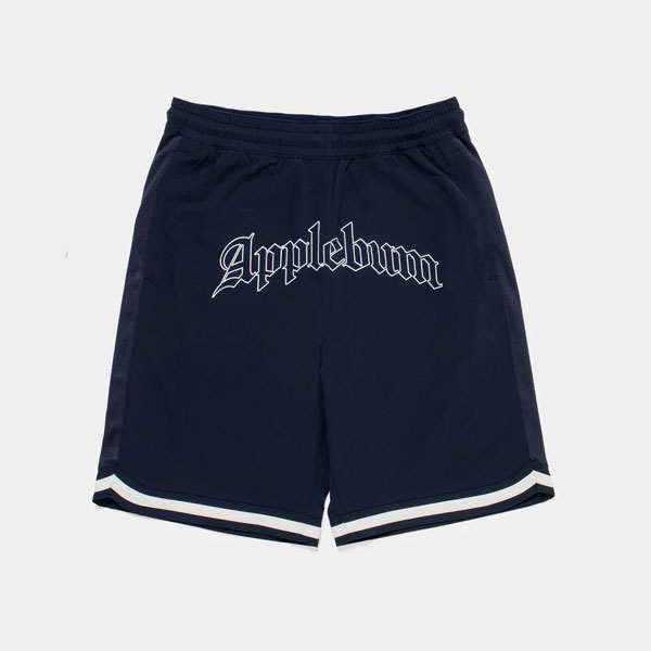 APPLEBUM アップルバム Arch Logo Basketball Shorts -NAVY- メンズ