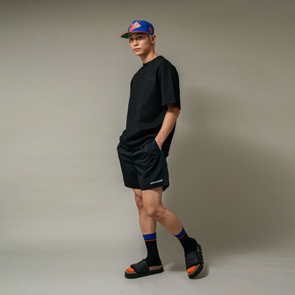 APPLEBUM アップルバム Active Nylon Shorts -BLACK- メンズ パンツ ショートパンツ ショーツ ナイロンショーツ atfpts