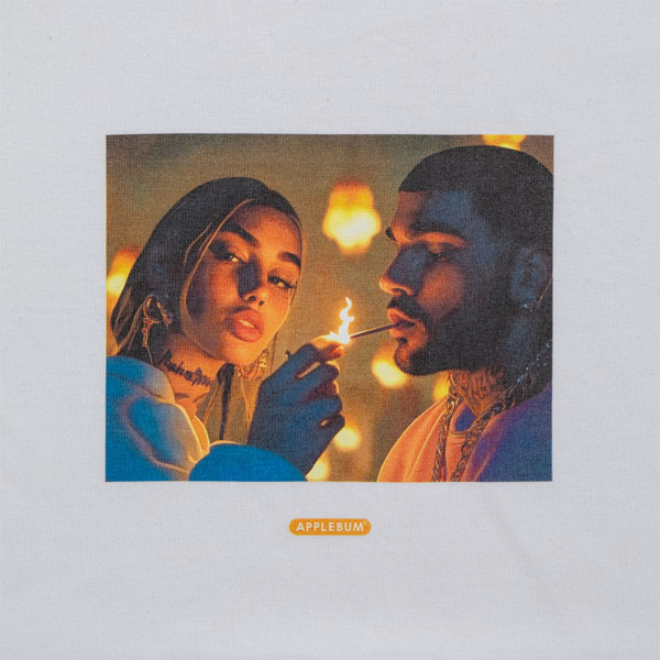APPLEBUM アップルバム “Light It Up” T-shirt 12oz -WHITE- メンズ Tシャツ 半袖 ヘビーオンス 送料無料 ストリート atftps