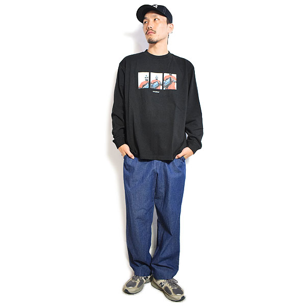 APPLEBUM アップルバム “ERIC COLEMAN” L/S T SHIRT-MV2 12oz -BLACK- メンズ Tシャツ 長袖 ロンT ヘビーオンス atftps