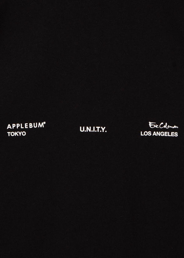 APPLEBUM アップルバム “ERIC COLEMAN” L/S T SHIRT-MV2 12oz -BLACK- メンズ Tシャツ 長袖 ロンT ヘビーオンス atftps