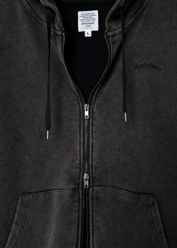 APPLEBUM アップルバム Vintage Z/U Sweat Parka メンズ パーカー ジップアップパーカー スウェット ピグメント加工 atftps_9