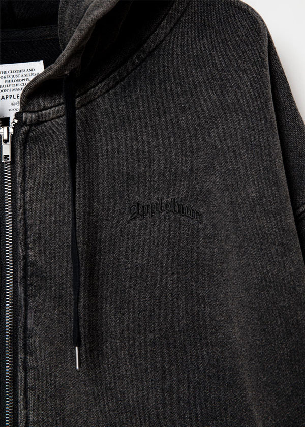 APPLEBUM アップルバム Vintage Z/U Sweat Parka メンズ パーカー ジップアップパーカー スウェット ピグメント加工 atftps_6