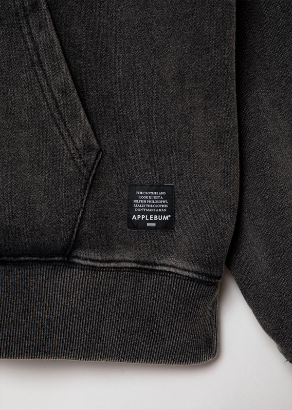 APPLEBUM アップルバム Vintage Z/U Sweat Parka メンズ パーカー ジップアップパーカー スウェット ピグメント加工 atftps_7
