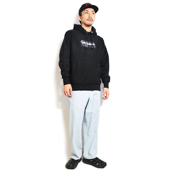APPLEBUM アップルバム “Vinyl Box Logo” Sweat Parka -BLACK- メンズ パーカー プルオーバー スウェット ヘビーウェイト atftps