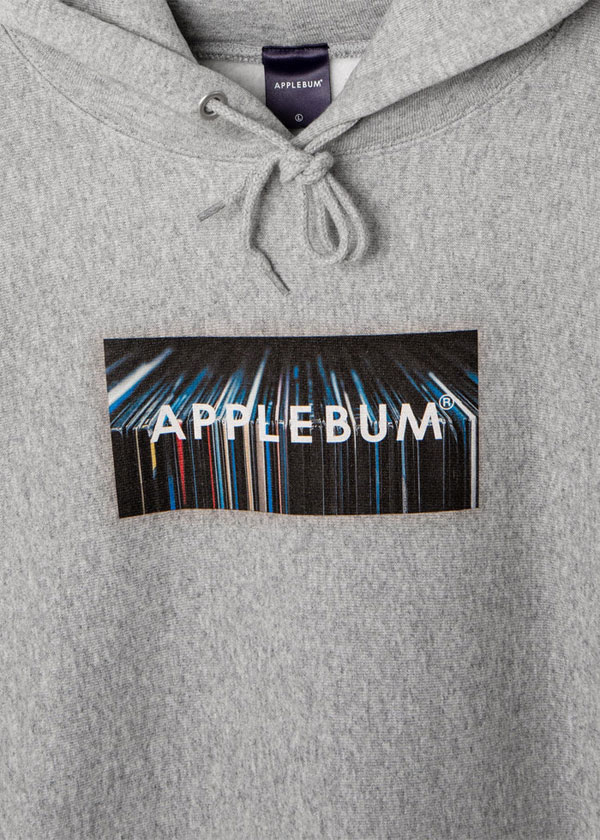 APPLEBUM アップルバム “Vinyl Box Logo” Sweat Parka -H.GRAY- メンズ パーカー プルオーバー スウェット ヘビーウェイト atftps