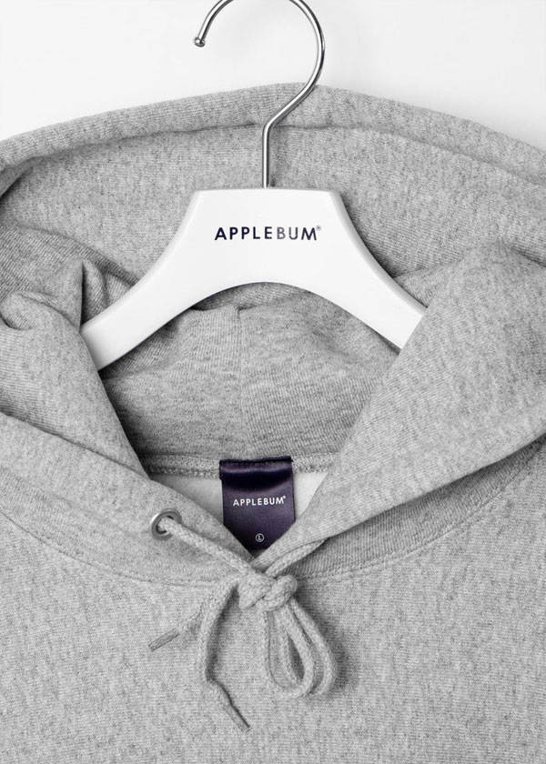 APPLEBUM アップルバム “Vinyl Box Logo” Sweat Parka -H.GRAY- メンズ パーカー プルオーバー スウェット ヘビーウェイト atftps
