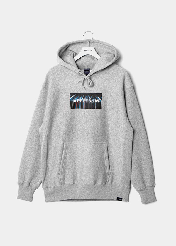 APPLEBUM アップルバム “Vinyl Box Logo” Sweat Parka -H.GRAY- メンズ パーカー プルオーバー スウェット ヘビーウェイト atftps