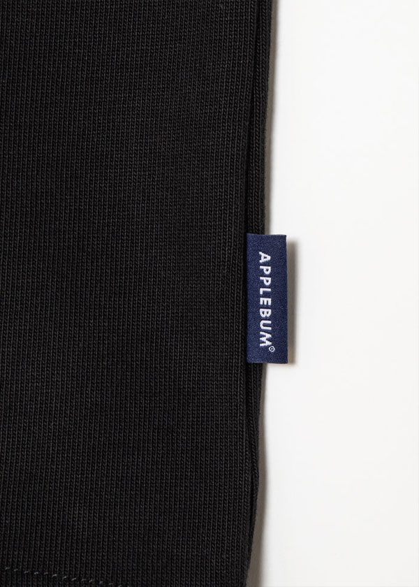 APPLEBUM アップルバム “Alphabet” T-shirt 12oz -BLACK- メンズ Tシャツ 半袖 ヘビーオンス 送料無料 ストリート atftps