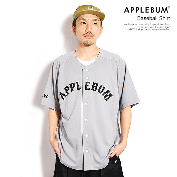 APPLEBUM アップルバム Baseball Shirt メンズ シャツ 半袖 ベースボールシャツ ジャージー素材 送料無料 ストリート atftps