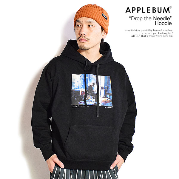 APPLEBUM アップルバム “Drop the Needle” Hoodie メンズ パーカー プルオーバー スウェット ヘビーウェイト 17オンス atftps