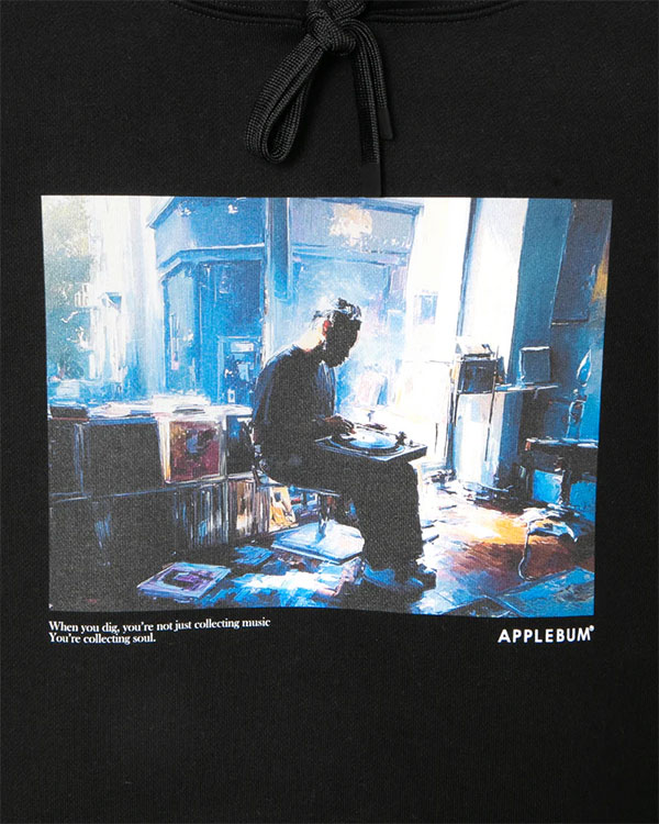 APPLEBUM アップルバム “Drop the Needle” Hoodie メンズ パーカー プルオーバー スウェット ヘビーウェイト 17オンス atftps_5