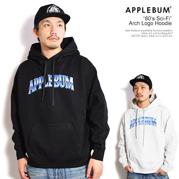 APPLEBUM アップルバム “80’s Sci-Fi” Arch Logo Hoodie メンズ パーカー プルオーバー スウェット ヘビーウェイト 17オンス atftps