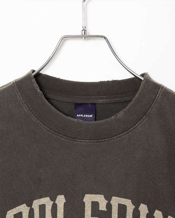 APPLEBUM アップルバム Damaged Short T-shirt メンズ Tシャツ 半袖 ダメージ加工 ショート丈 送料無料 ストリート atftps_10