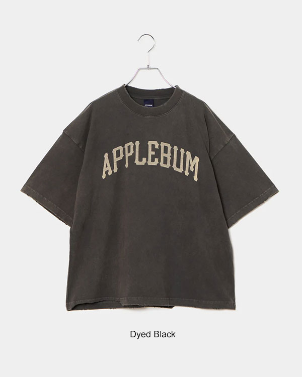 APPLEBUM アップルバム Damaged Short T-shirt メンズ Tシャツ 半袖 ダメージ加工 ショート丈 送料無料 ストリート atftps_12