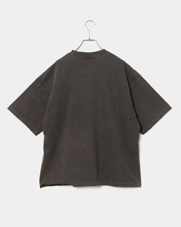 APPLEBUM アップルバム Damaged Short T-shirt メンズ Tシャツ 半袖 ダメージ加工 ショート丈 送料無料 ストリート atftps_13