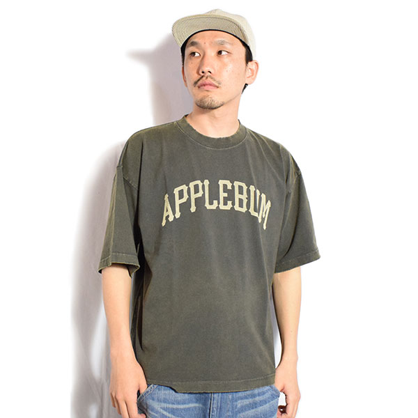 APPLEBUM アップルバム Damaged Short T-shirt メンズ Tシャツ 半袖 ダメージ加工 ショート丈 送料無料 ストリート atftps_1