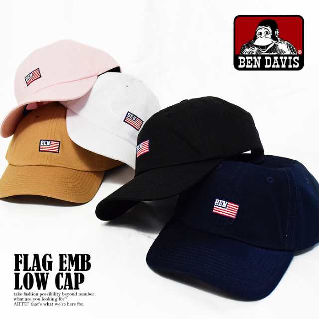 BEN DAVIS ベンデイビス FLAG EMB LOW CAP メンズ 帽子 キャップ ロー