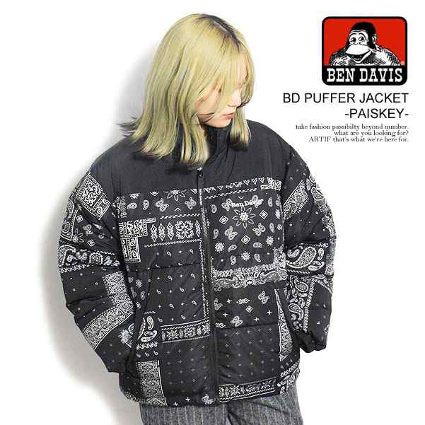 BEN DAVIS ベンデイビス BD PUFFER JACKET -PAISLEY- メンズ