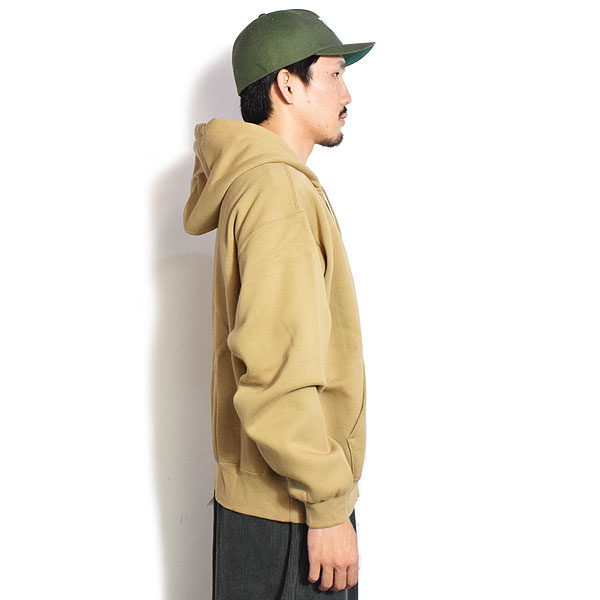 BEN DAVIS ベンデイビス HEAVY SWEAT ZIP HOODIE -L.BROWN- パーカー ジップパーカー スウェット 裏起毛 ストリート atftps