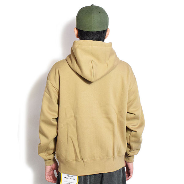 BEN DAVIS ベンデイビス HEAVY SWEAT ZIP HOODIE -L.BROWN- パーカー ジップパーカー スウェット 裏起毛 ストリート atftps