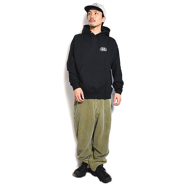 BEN DAVIS ベンデイビス MULTI WAPPEN HOODIE -BLACK- メンズ パーカー プルオーバー スウェット 裏起毛 ヘビーウェイト atftps