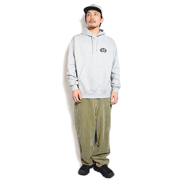 BEN DAVIS ベンデイビス MULTI WAPPEN HOODIE -M.GRAY- パーカー プルオーバー スウェット 裏起毛 ヘビーウェイト atftps