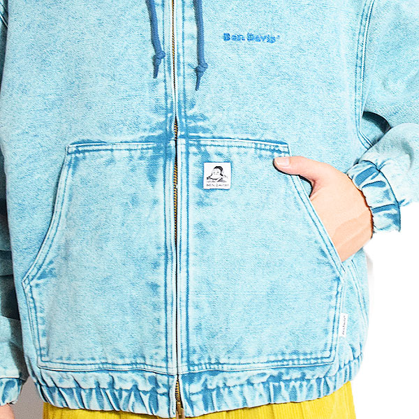 BEN DAVIS ベンデイビス WORKERS PARKA -TURQUOISE- ジャケット ワークジャケット フードジャケット ジップパーカー atfjkt