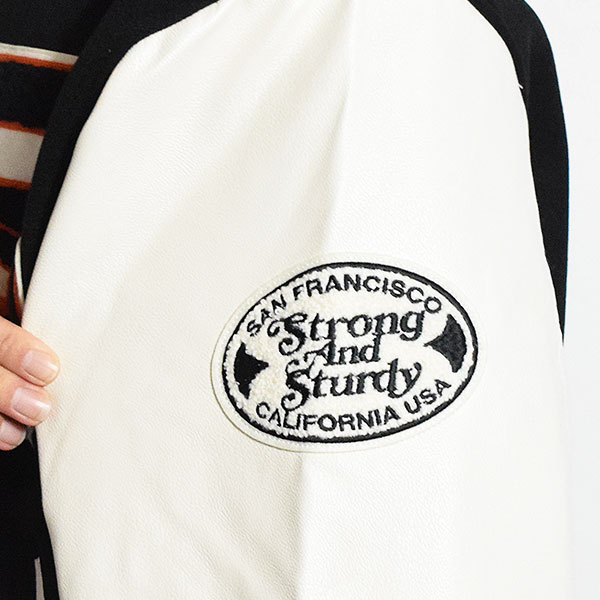 BEN DAVIS ベンデイビス BD STADIUM JACKET -BLACK- メンズ ジャケット スタジャン アワードジャケット フェイクメルトン atfjkt