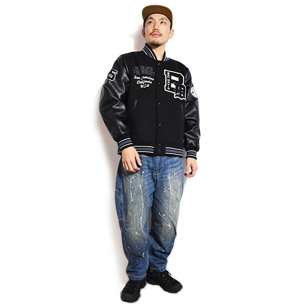 BEN DAVIS ベンデイビス BD STADIUM JACKET -80A- メンズ ジャケット スタジャン アワードジャケット フェイクメルトン atfjkt